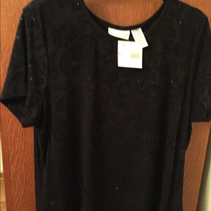 Xl women’s holiday slinky top black